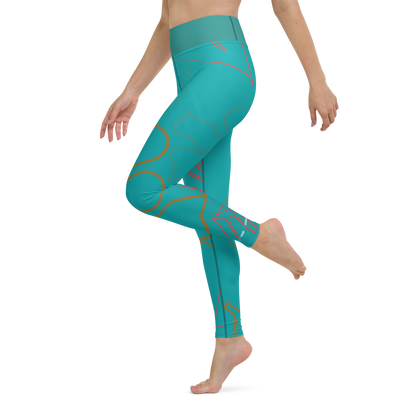 CoastFlex Sport Aloha Full Length Leggings