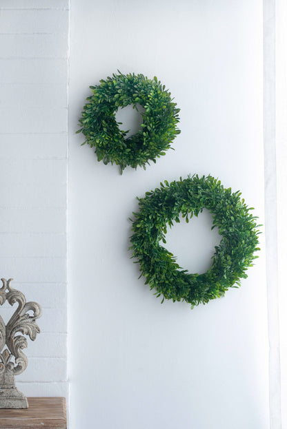 S/2 Greenery Wreath for Home Wedding Wall Window Decoration
