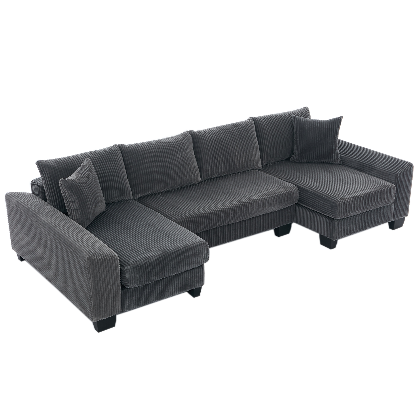 114' Sleeper Sofa,U Shaped Sofa , Pull Out Bed,Convertible Oversize 2 in 1 Sleeper Sofa, Living Room,Upholstery Sofa Bed