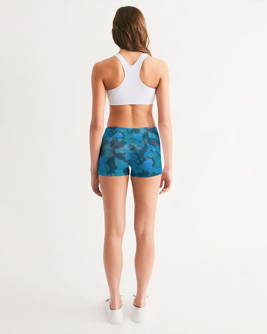 CoastFlex Active Ocean Camo Mid-Rise Sport Shorts