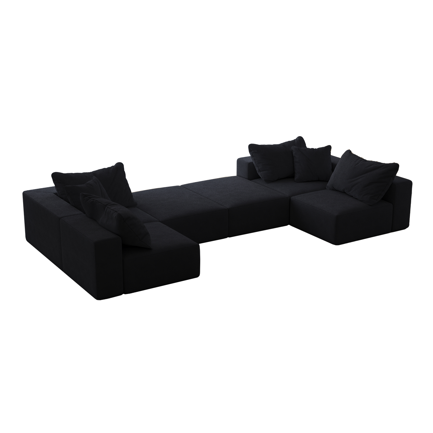 Oversized Sponge Cloud Sofa,Modern Upholstered Sectional Sofa Couch Set,Modular 162' L Shaped Sectional Living Room Sofa