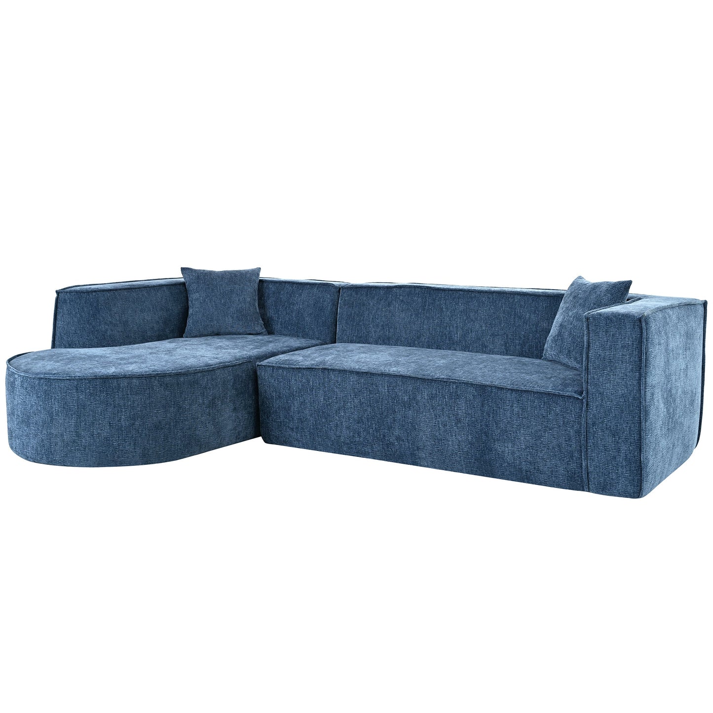 Modern Style Sectional Sofa,Sponge Sectional Sofa Couch,Modular L-Shape Sofa Couch With Elegant Curved Design and Luxuri