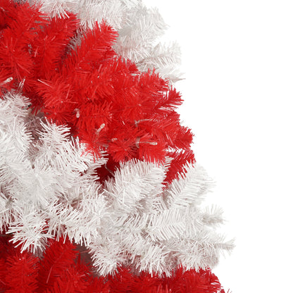 6ft Artificial Christmas Tree With 300 LED Lights and 900 Bendable Branches, Candy Cane Christmas Tree Holiday Decoratio