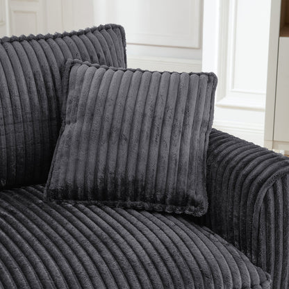 Lazy Sofa Chair, Comfortable Single-Person Sofa Chair, With a Backrest and Soft Seat Cushion, Having Armrests on Both Si