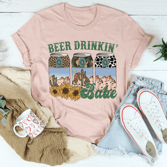 Beer Drinking Babe Tee