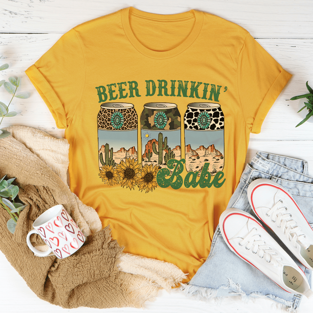 Beer Drinking Babe Tee
