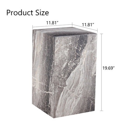 Modern MDF Coffee Table With Gray Textured Patterns and Stylish Design.11.80*11.80*19.60.Luxurious Design, Fashion Textu