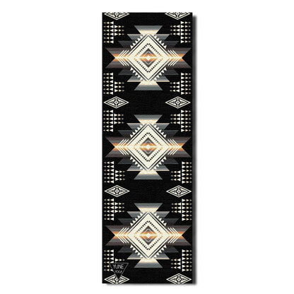 Buffalo Hills Shadow Yoga Mat – 6 Mm Extra Thick, Double-Sided Non-Slip, Eco-Friendly PER With Southwestern Design | Yun