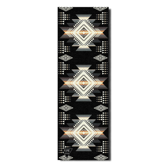 Buffalo Hills Shadow Yoga Mat – 6 Mm Extra Thick, Double-Sided Non-Slip, Eco-Friendly PER With Southwestern Design | Yun