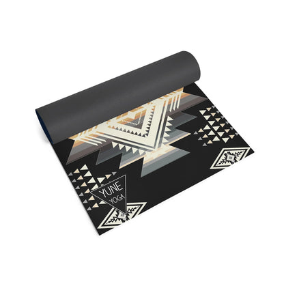 Buffalo Hills Shadow Yoga Mat – 6 Mm Extra Thick, Double-Sided Non-Slip, Eco-Friendly PER With Southwestern Design | Yun