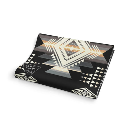 Buffalo Hills Shadow Yoga Mat – 6 Mm Extra Thick, Double-Sided Non-Slip, Eco-Friendly PER With Southwestern Design | Yun