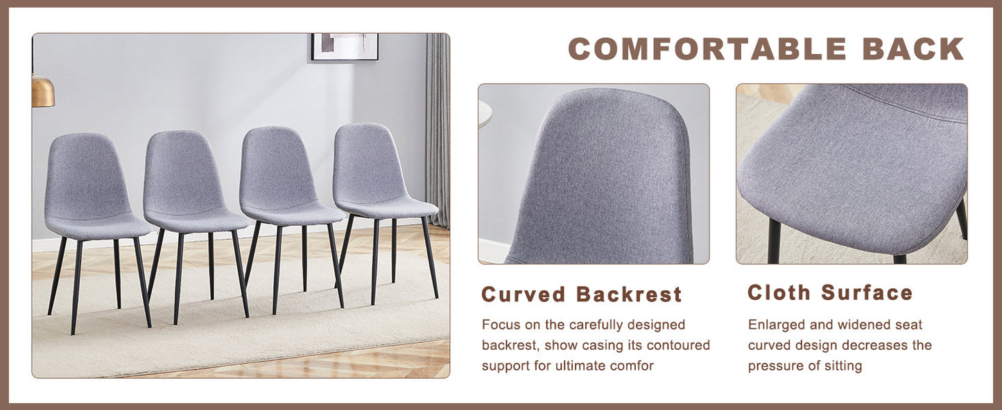 Table and Chair set.Modern Multifunctional Lifting Platform,Natural Wood Grain Sticker MDF Desktop, Black Metal Legs.Pai