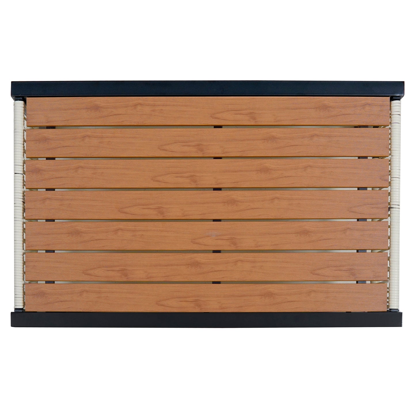 Multi-Person Outdoor Iron Sofa Set With a Table, Rattan Decoration, Waterproof, Rust-Proof, Suitable for Garden, Lawn Us