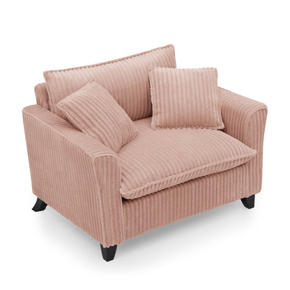 Lazy Sofa Chair, Comfortable Single-Person Sofa Chair, With a Backrest and Soft Seat Cushion, Having Armrests on Both Si