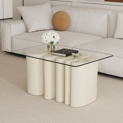 ONLY Separate Glass Tabletop.24*36 Inch Rectangular Heat-Resistant Transparent Tempered Glass Tabletop.Suitable for Vari