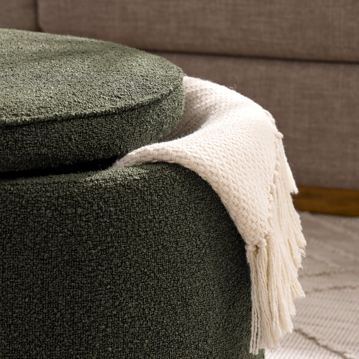 Ottoman, Multi-Functional Combination Set Table Ottoman, Combination of Ottoman and Table, With Drum Stool, With Storage