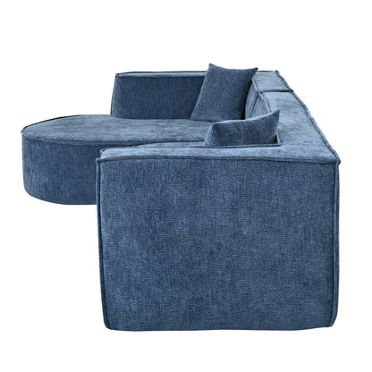 Modern Style Sectional Sofa,Sponge Sectional Sofa Couch,Modular L-Shape Sofa Couch With Elegant Curved Design and Luxuri