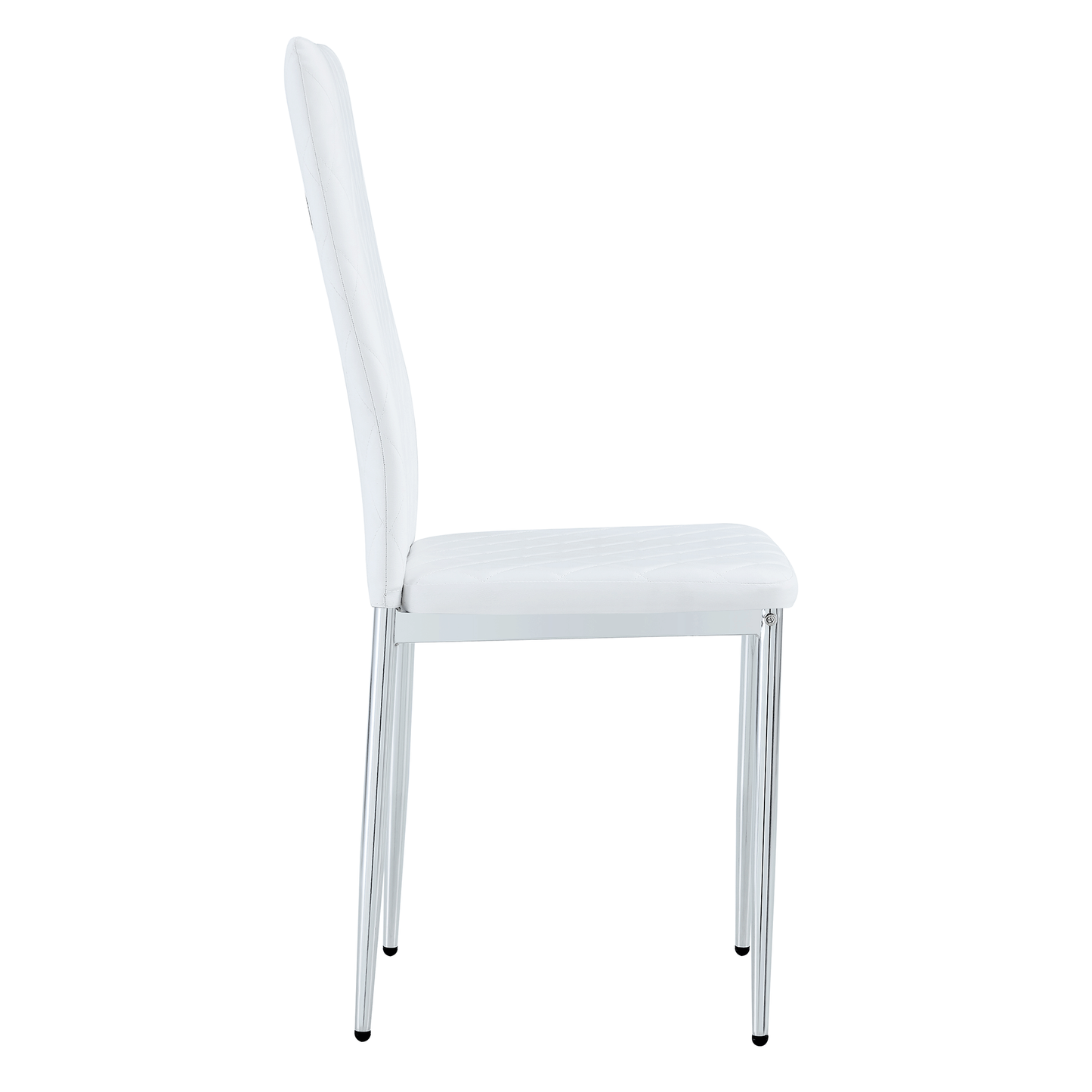 Modern Style Dining Chairs Set of 6 in White, Essential for Minimalist Homes.Meeting Family Dining Needs,PU Material Sea