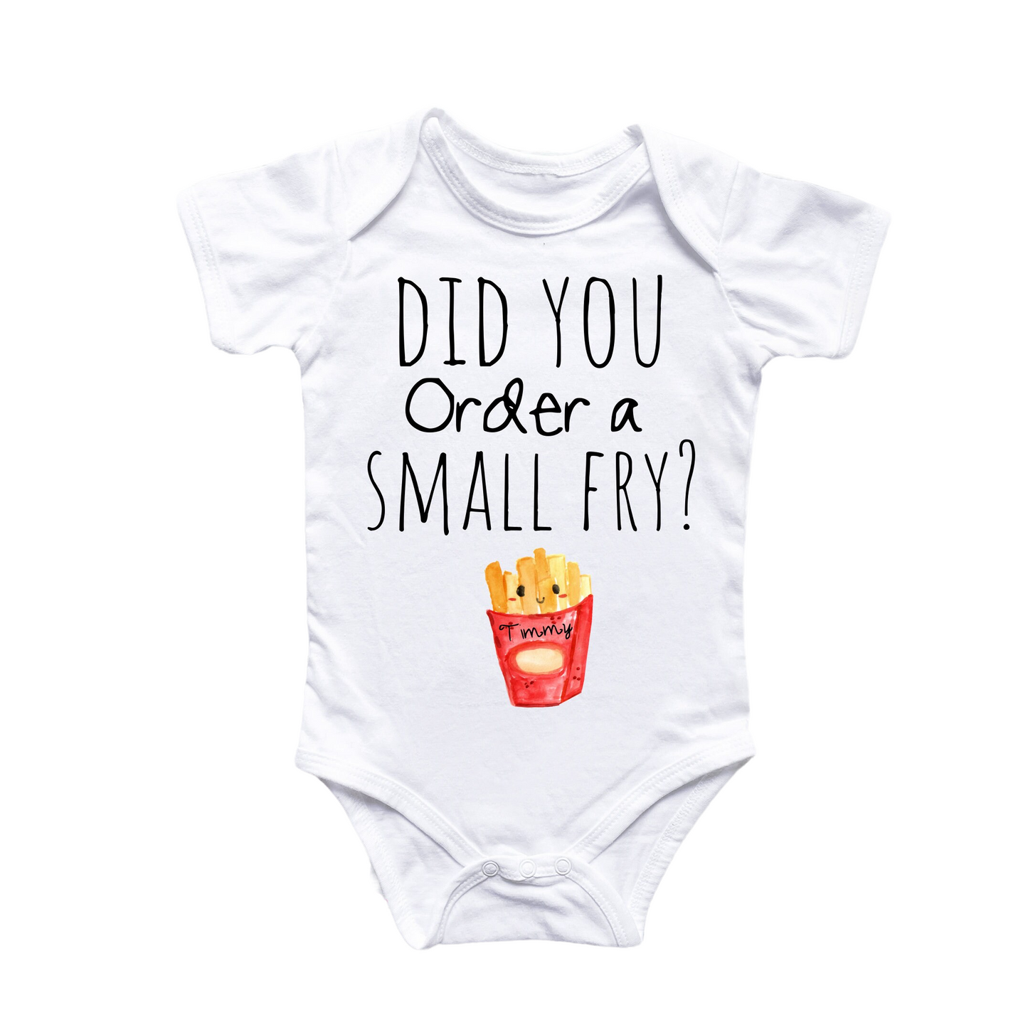 Small Fry Fast Food  - Baby Boy Girl Clothes Infant Bodysuit Funny Cute Newborn