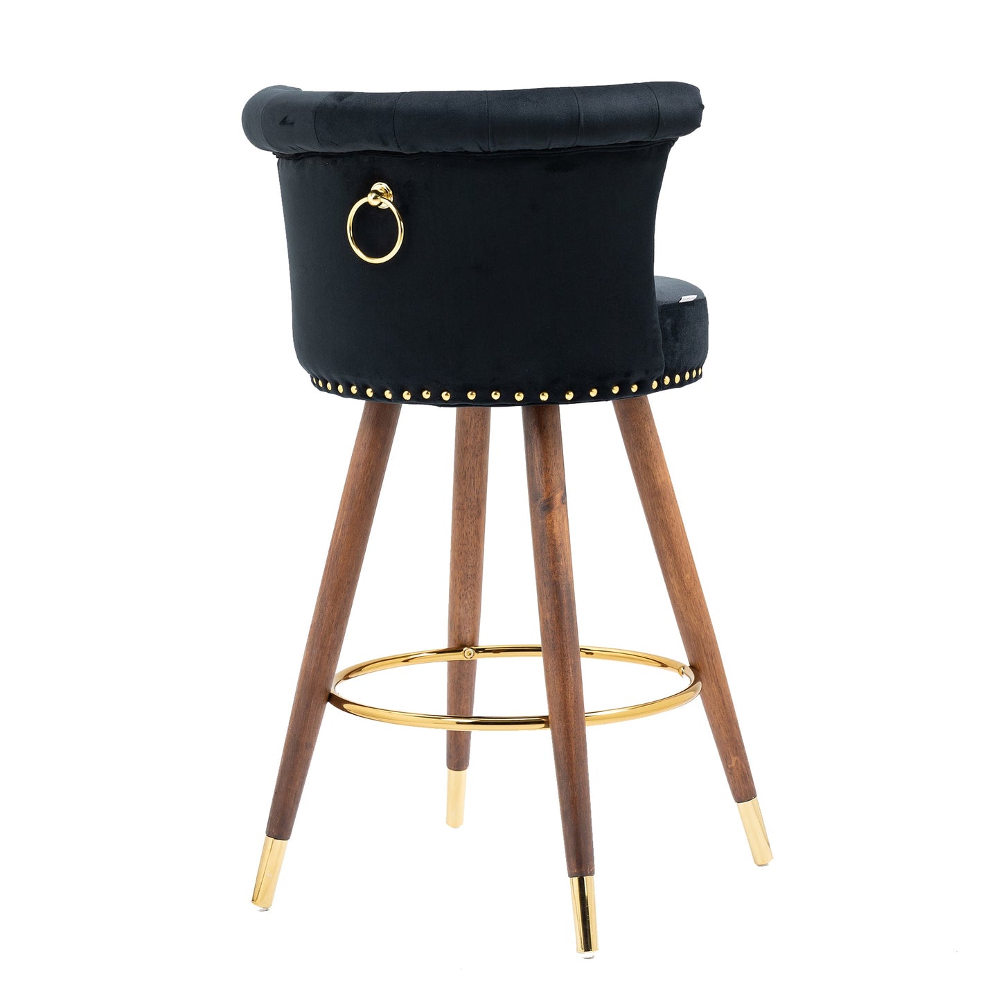 Swivel Bar Stools With Backrest Footrest ，with a Fixed Height of 360 Degrees