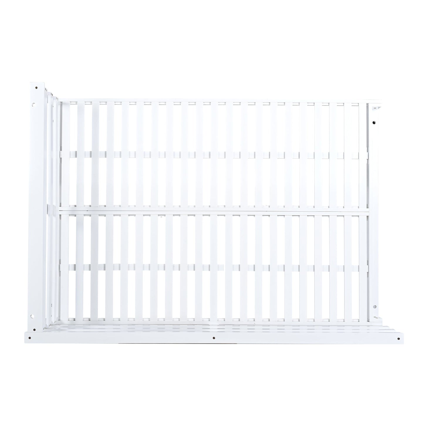 Acacia Wood Porch Swing Bed for Outdoor With Hemp Ropes - Full Size Patio Hanging Bed, 350lbs Capacity, Open-Side Minima