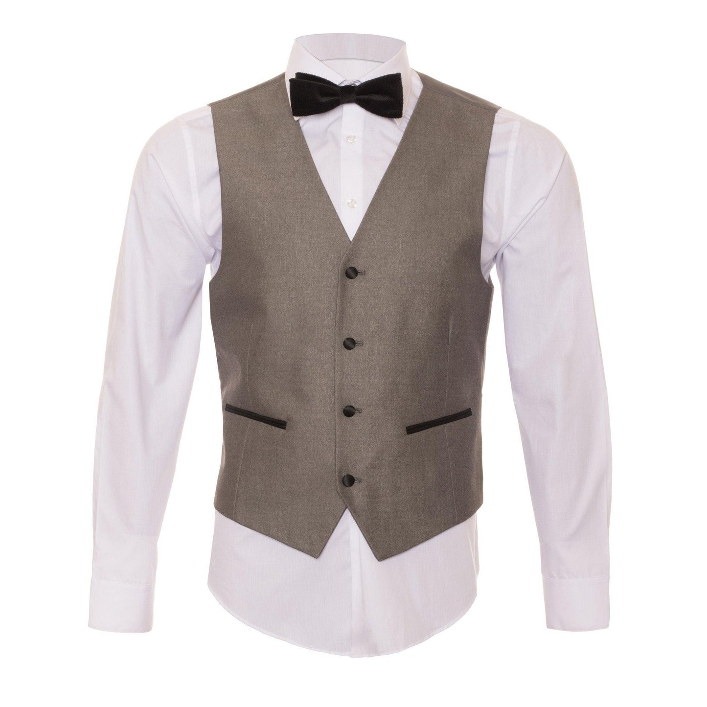 Celio Grey & Black Slim Fit 3 Piece Tuxedo