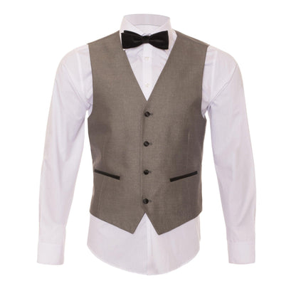 Celio Grey & Black Slim Fit 3 Piece Tuxedo
