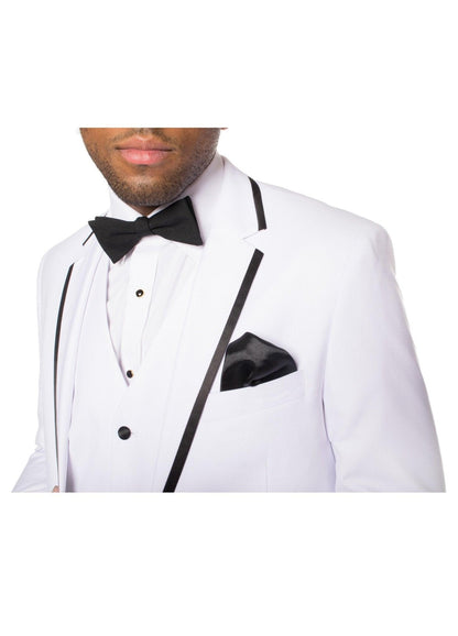 Celio White & Black 3 Piece Slim Fit Tuxedo