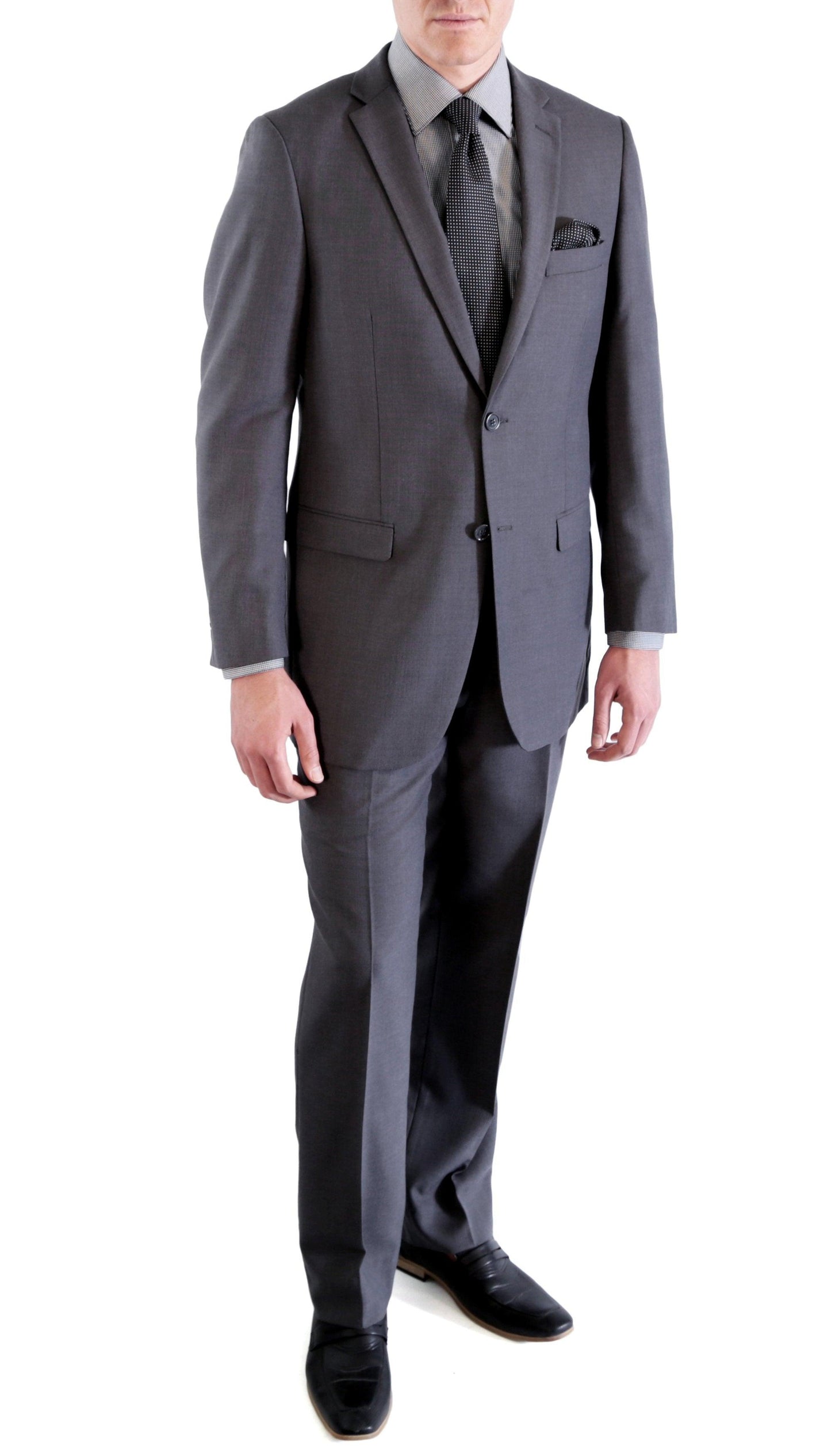Ford Charcoal Regular Fit 2 Piece Suit