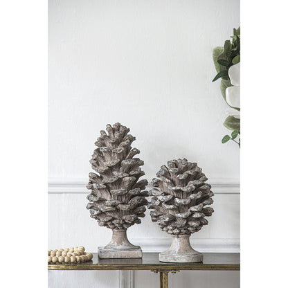 D7x10.5' Table Decor, Pinecone