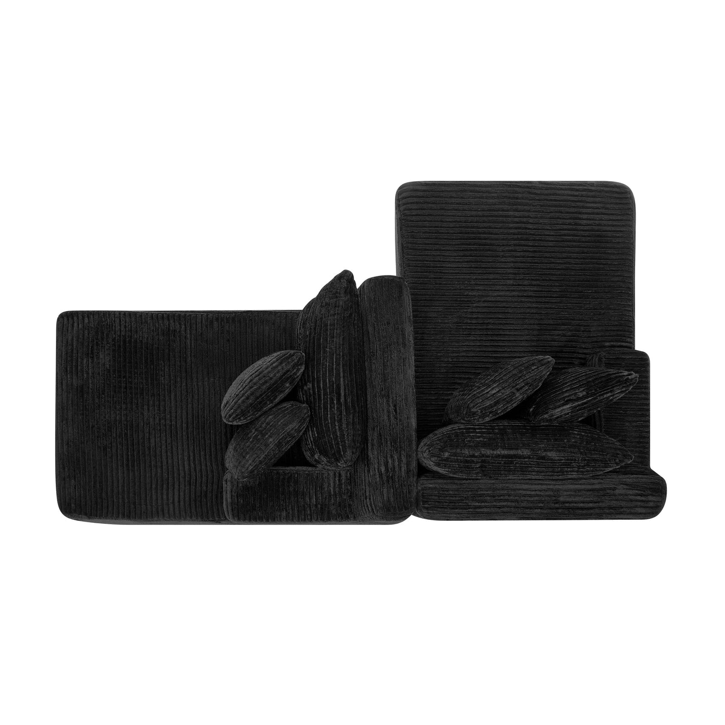 Two-Seater Lazy Sofa Lounge Chair,Compressed Sofa No Assembly Required, Made of Velvet Fabric, Fluffy Modern  Lounge Cha