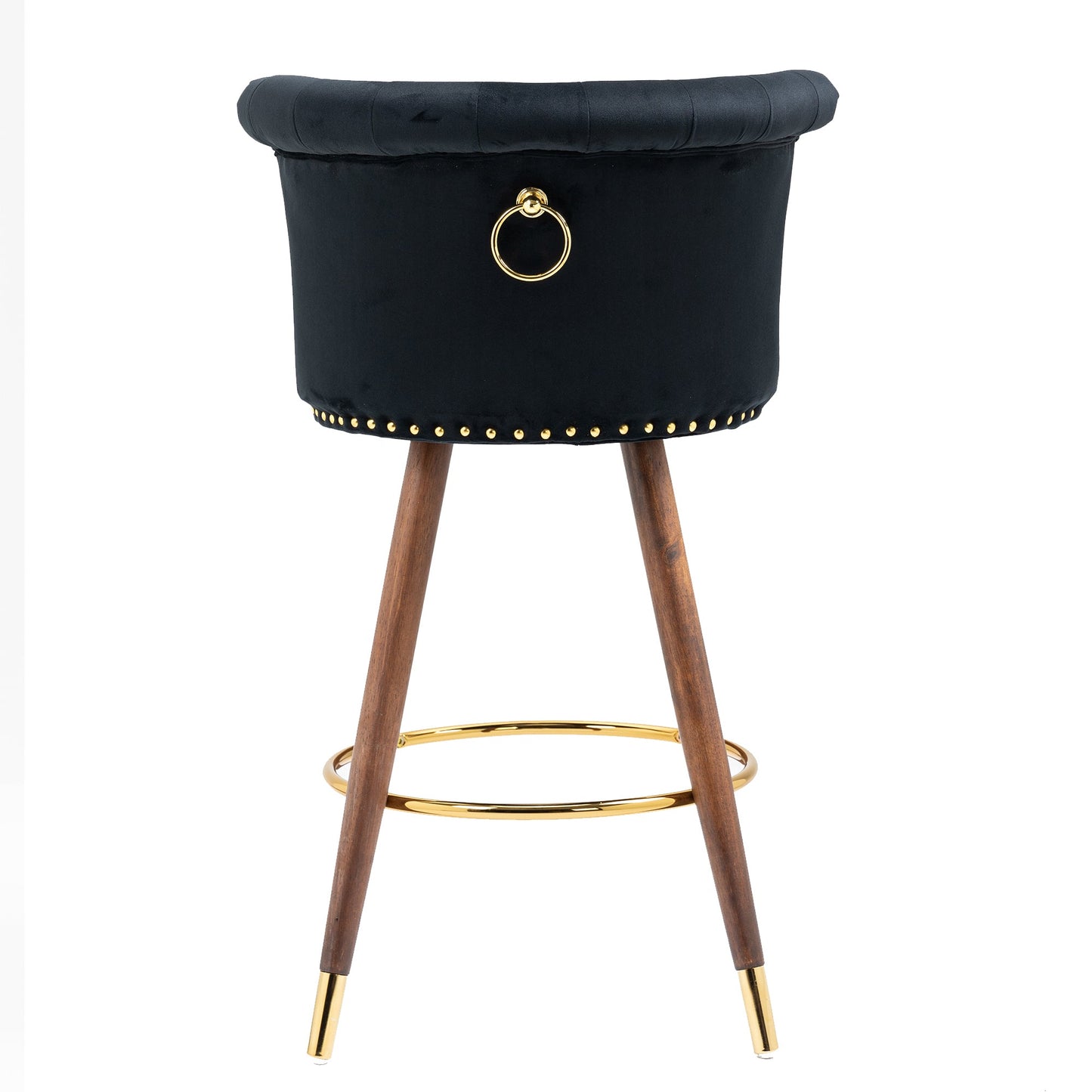 Swivel Bar Stools With Backrest Footrest ，with a Fixed Height of 360 Degrees