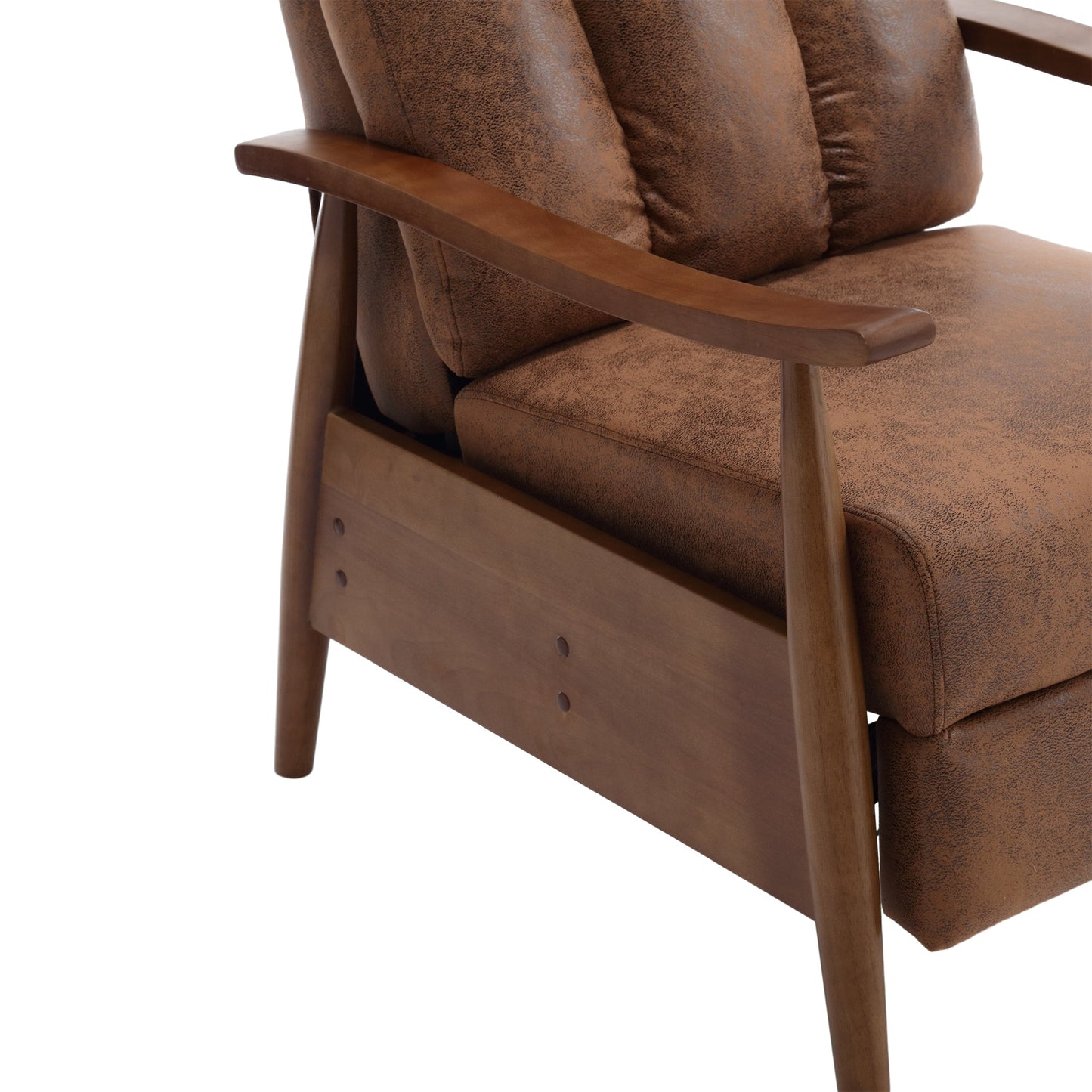 Wood Frame Armchair,  Modern Accent Chair Lounge Chair for Living Room
