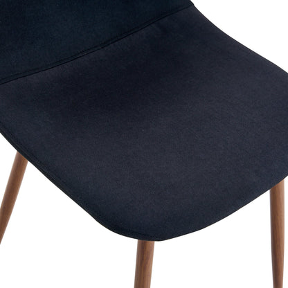 Table and Chair set.A 47.3-Inch Diameter Modern Splicing Circular Dining Table - Double-Layer storage.Paired With 4 Blac