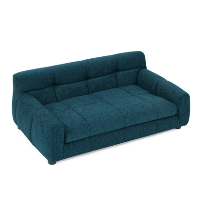 Soft and Comfortable Pet Sofa With Backrest and Armrests, Suitable for Modern Rectangular Pet Sofas for Small and Medium