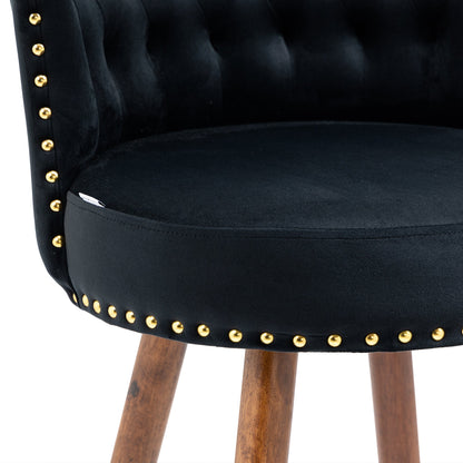 Swivel Bar Stools With Backrest Footrest ，with a Fixed Height of 360 Degrees