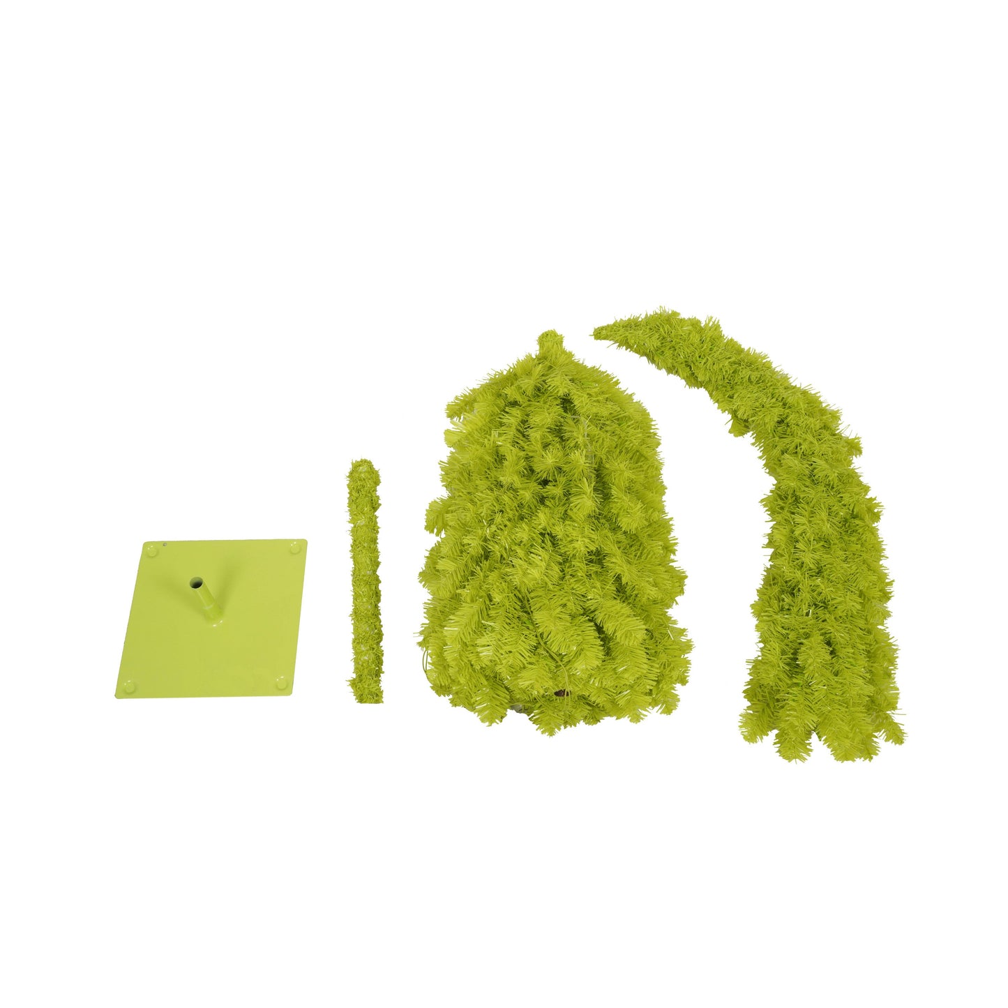 5FT Hinged Fir Artificial Fir Bent Top Christmas Tree, Xmas Tree Bendable Santa Hat Style Christmas Tree Holiday Decorat