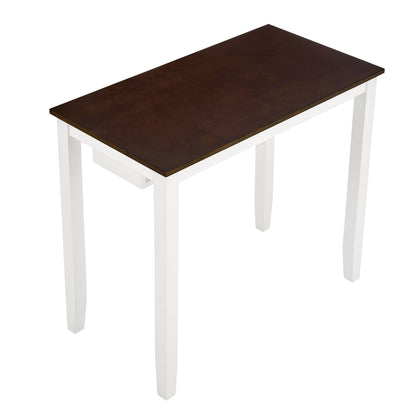 Bar Table and Chairs Set, 3 Piece Dining Table Set, Industrial Breakfast Table Set, for Living Room, Dining Room, Game R