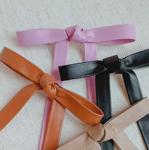 Preppy Structured Bow Hair Clip Set of 2