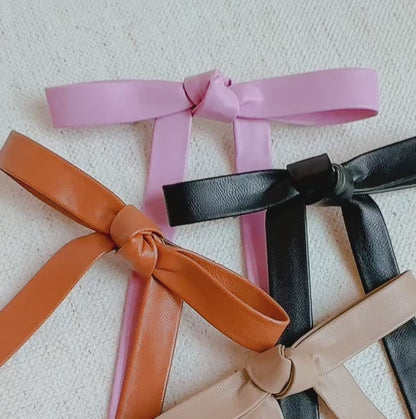Preppy Structured Bow Hair Clip Set of 2