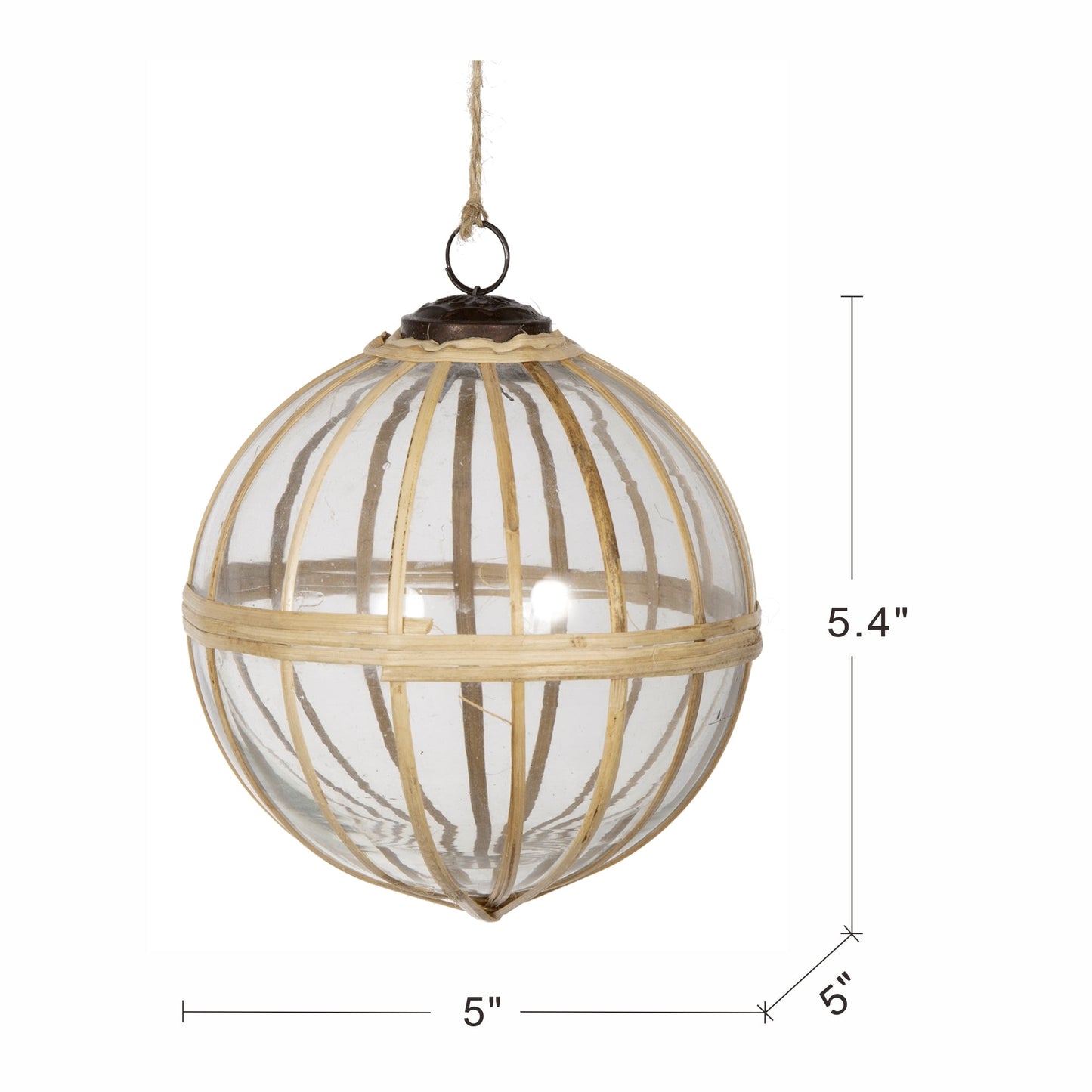 D5' X-Mas Hanging Ornament, Decorative Hanging Ball Christmas Tree Ornaments for Holiday Party Decorations, Set of 2