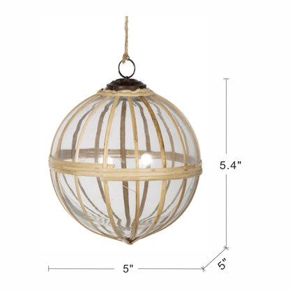 D5' X-Mas Hanging Ornament, Decorative Hanging Ball Christmas Tree Ornaments for Holiday Party Decorations, Set of 2