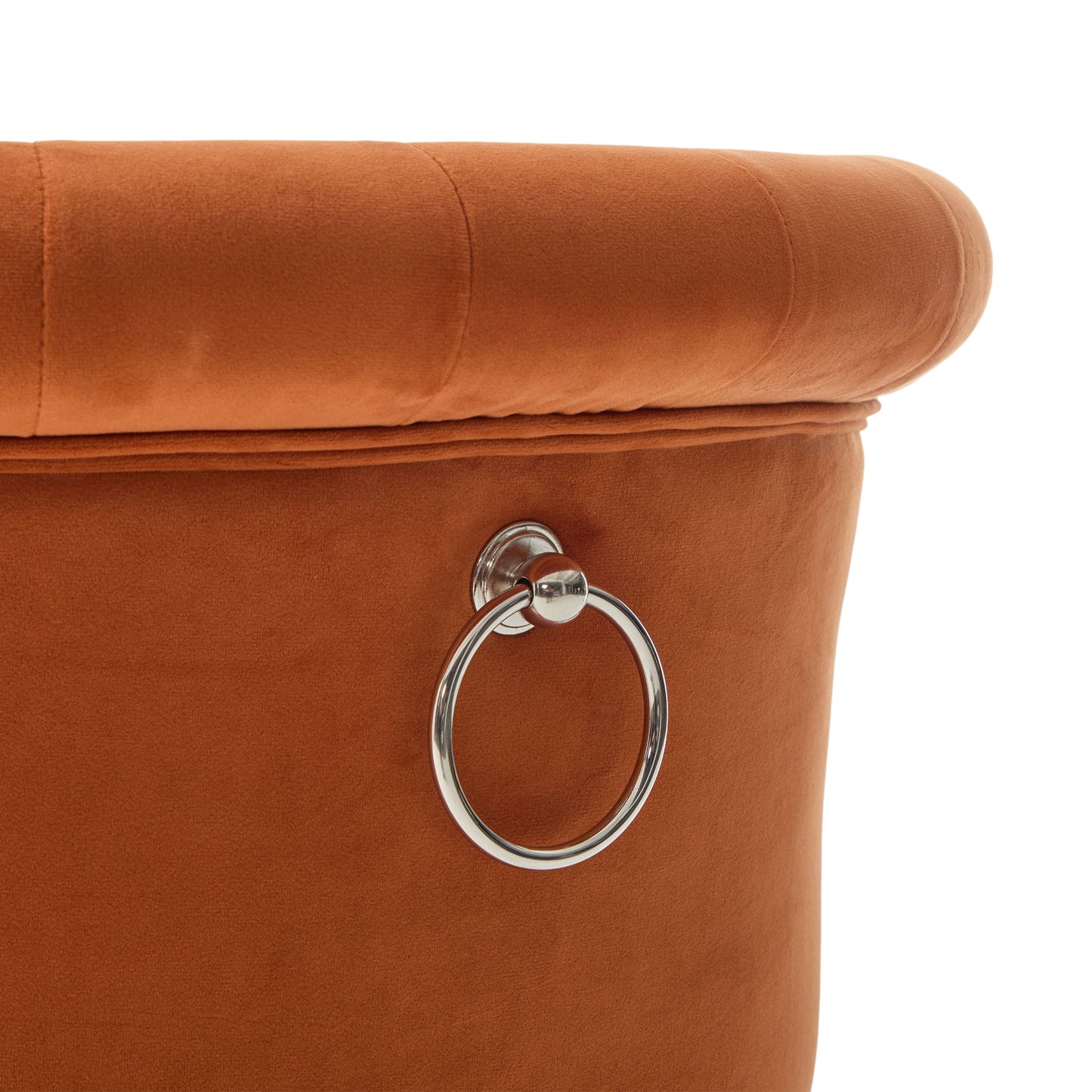 Velvet Bar Stool Set of 2, Adjustable Swivel Bar Stools With Silver Plated Metal Leg, Chrome Nailhead, Counter Height Ch