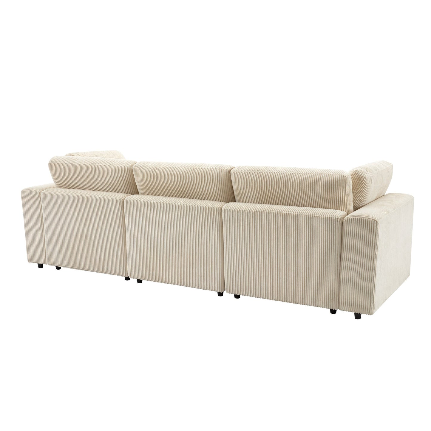 105'' 3 Seater Sofa With Removable Back Cushions and 5 Pillows , for Living Room, Apartment, Spacious Space