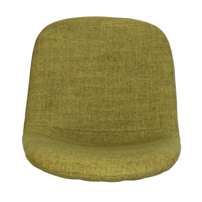 Elegant Dining Chair Set of 2 With Green Fabric and Light Walnut Finish