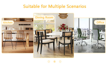 Modern Luxurious Round Tempered Glass Dining Table With Gold 7-Shaped Metal Legs,suitable for Family Meals, Office Confe