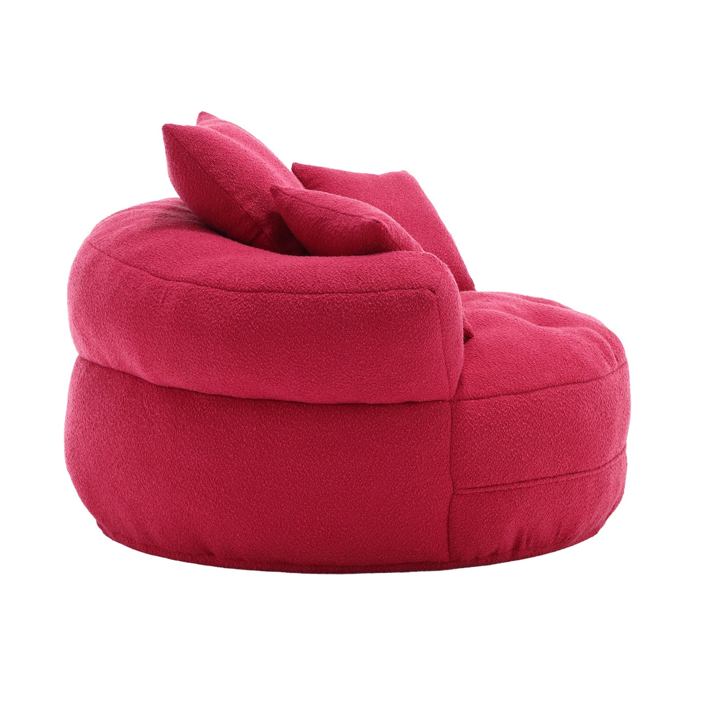 Chenille Sponge Single Sofa,No Assembly Required,Fluffy Modern Sleeper Chair for Living Room, Bedroom, Lounge and Projec