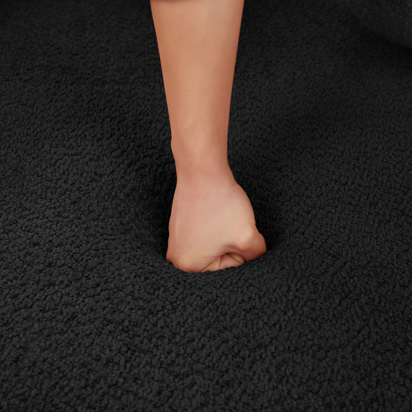 360° Swivel Accent Barrel Chair With Removable Pillows, Black Chenille, 56.3x56.3x36.5 Inches