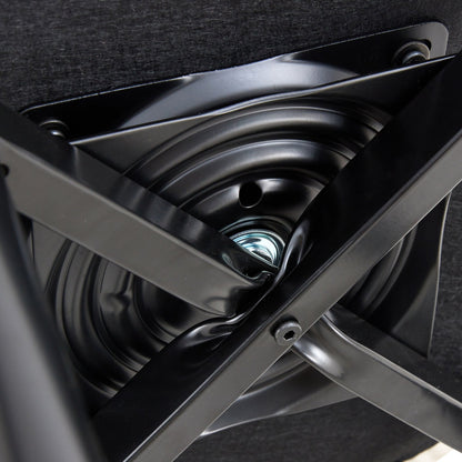 Modern PU Comfortable Upholstered Bar Chair With Smooth and Beautiful Black Metal Legs for Dining Room, Kitchen, Terrace