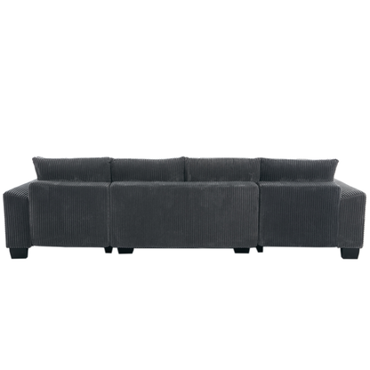 114' Sleeper Sofa,U Shaped Sofa , Pull Out Bed,Convertible Oversize 2 in 1 Sleeper Sofa, Living Room,Upholstery Sofa Bed